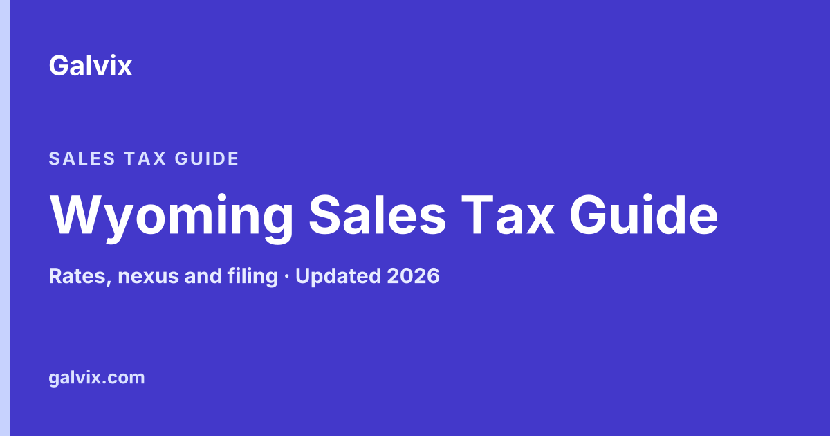 Wyoming Sales Tax Guide