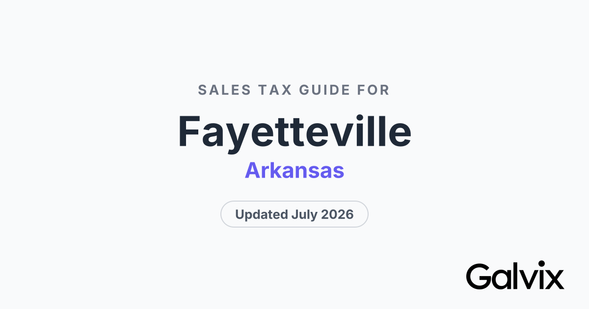 Fayetteville Sales Tax
