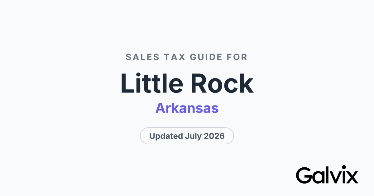 Little Rock Sales Tax