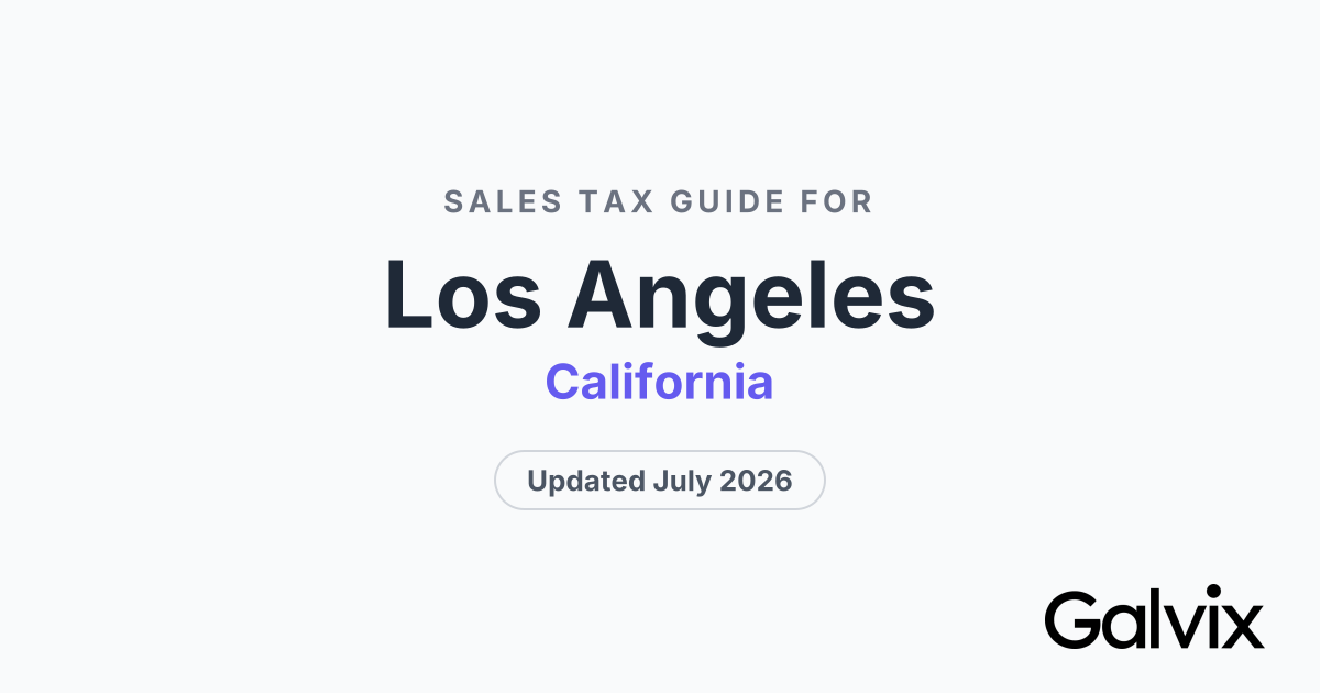 Los Angeles Sales Tax