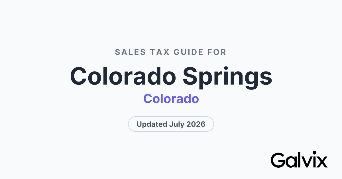 Colorado Springs Sales Tax