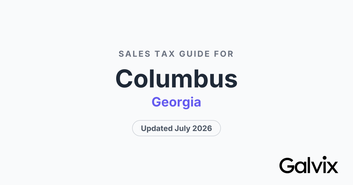 Columbus Sales Tax