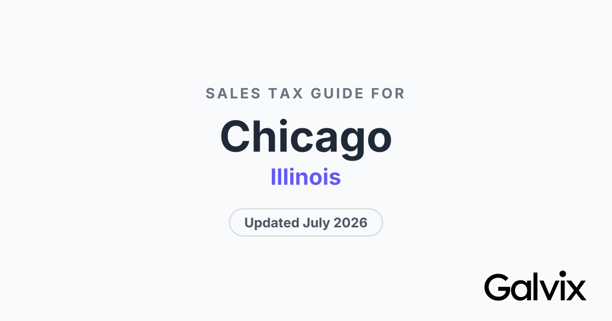 Chicago, IL Sales Tax Rate 2026 | Galvix