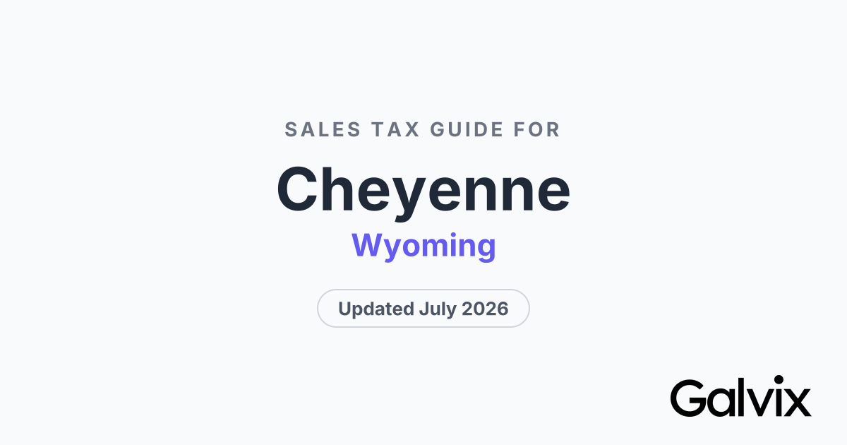 Cheyenne, WY Sales Tax Rate 2026 | Galvix