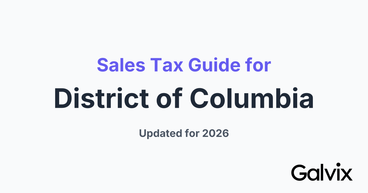 District of Columbia Sales Tax 2026 Guide and Calculator