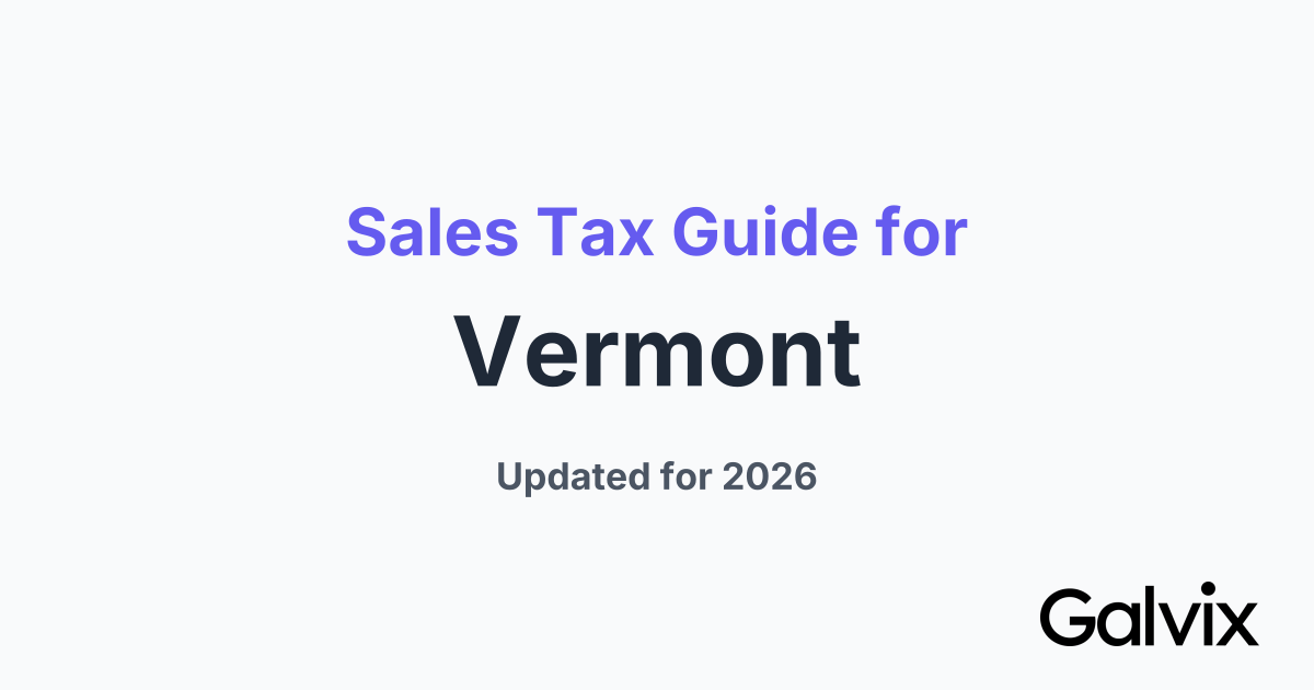 Vermont Sales Tax 2026 Guide and Calculator
